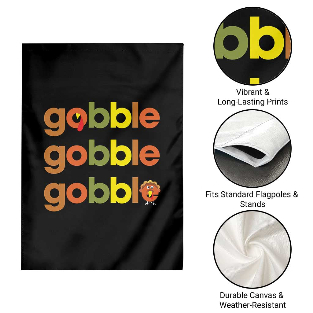 Funny Thanksgiving Turkey Gobble Garden Flag Fall Season TS11 Print Your Wear