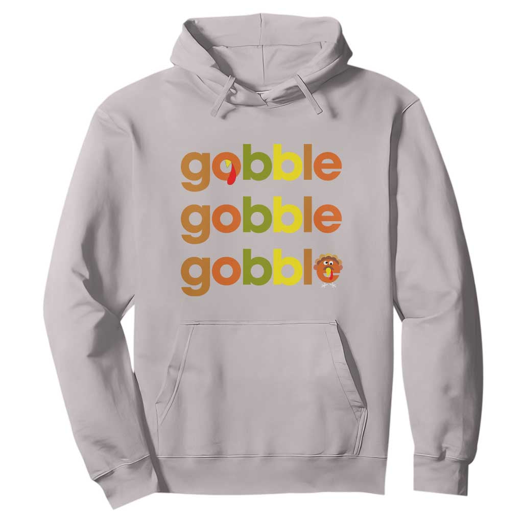 Funny Thanksgiving Turkey Gobble Hoodie Fall Season TS11 Ice Gray Print Your Wear