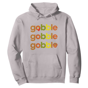 Funny Thanksgiving Turkey Gobble Hoodie Fall Season TS11 Ice Gray Print Your Wear