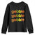 Funny Thanksgiving Turkey Gobble Youth Sweatshirt Fall Season TS11 Black Print Your Wear