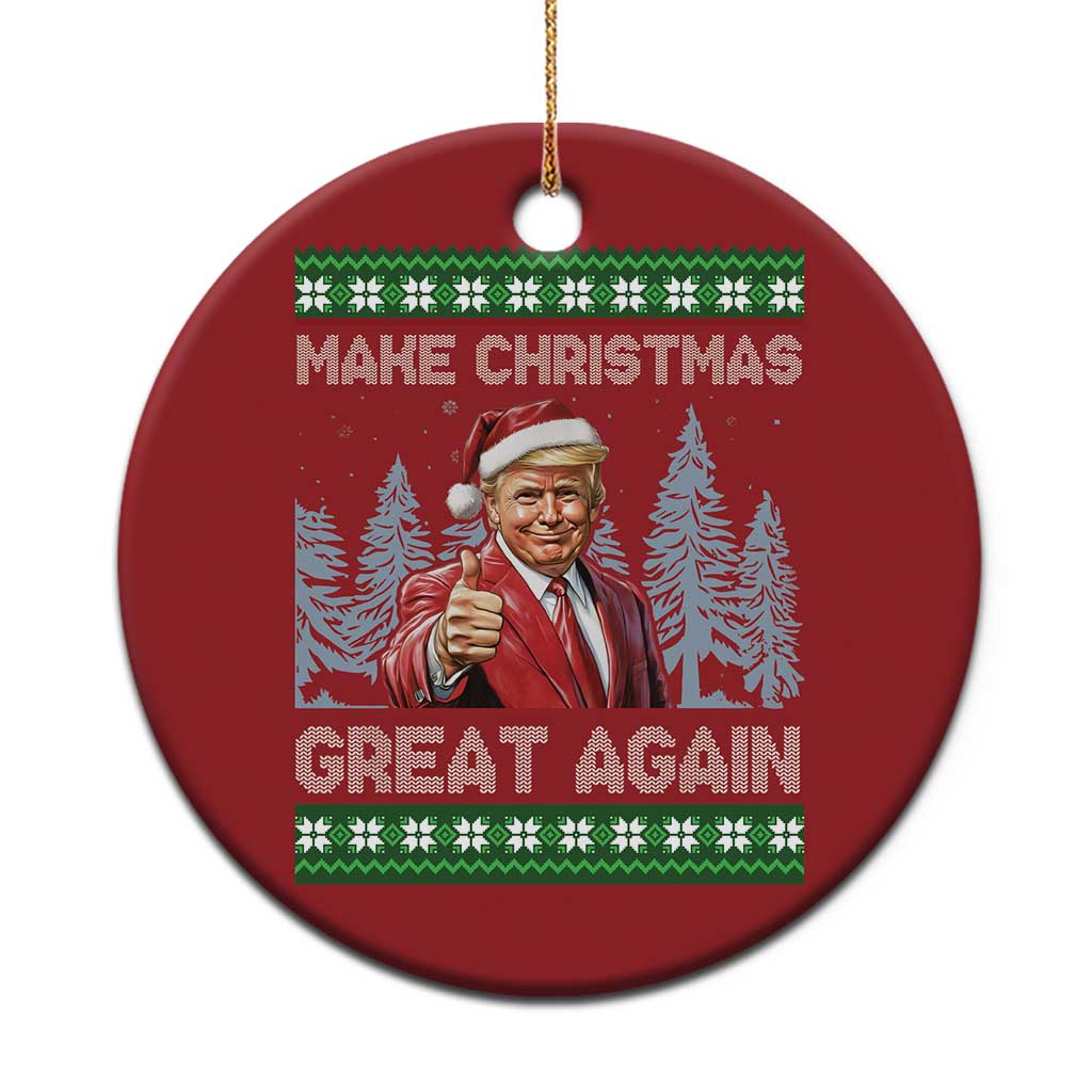 Funny Make Xmas Great Again Trump Christmas Ornament Xmas Tree TS11 Print Your Wear