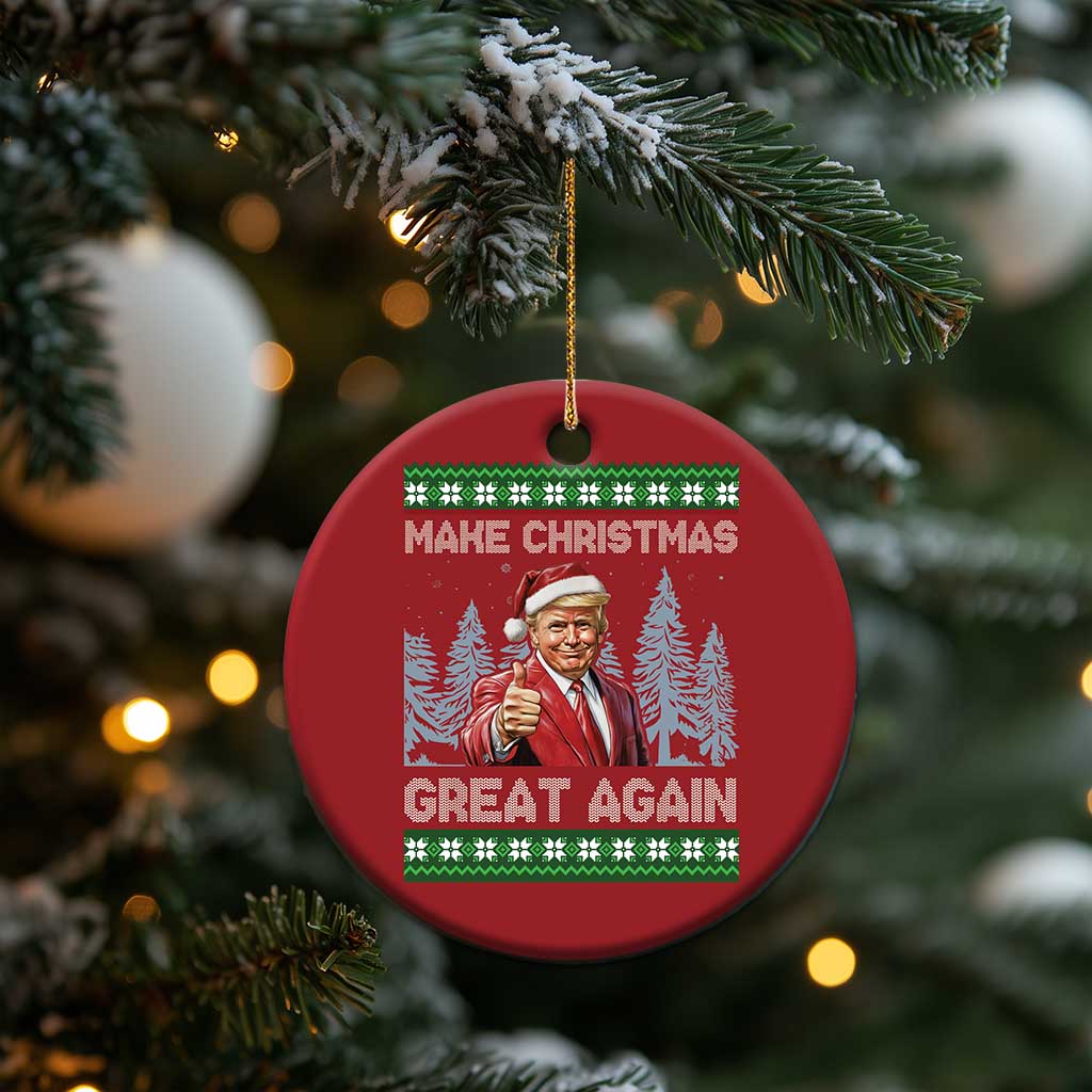 Funny Make Xmas Great Again Trump Christmas Ornament Xmas Tree TS11 Print Your Wear