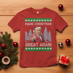 Funny Make Christmas Great Again Trump T Shirt Xmas Tree TS11 Red Print Your Wear