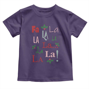 Funny Fa La La 8 Christmas Carol Song Toddler T Shirt Holiday Mistletoe TS11 Purple Print Your Wear