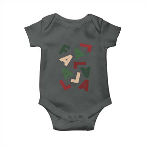 Funny Fa La La 8 Christmas Carol Holiday Baby Onesie TS11 Dark Heather Print Your Wear