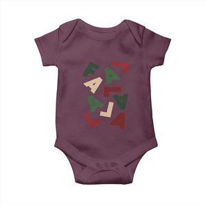 Funny Fa La La 8 Christmas Carol Holiday Baby Onesie TS11 Maroon Print Your Wear