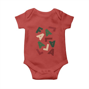 Funny Fa La La 8 Christmas Carol Holiday Baby Onesie TS11 Red Print Your Wear