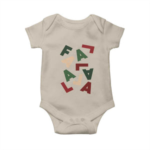 Funny Fa La La 8 Christmas Carol Holiday Baby Onesie TS11 Sand Print Your Wear