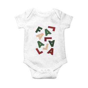 Funny Fa La La 8 Christmas Carol Holiday Baby Onesie TS11 White Print Your Wear