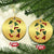 Funny Fa La La 8 Xmas Carol Holiday Christmas Ornament TS11 Circle Gold Print Your Wear
