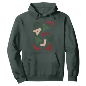 Funny Fa La La 8 Christmas Carol Holiday Hoodie TS11 Dark Forest Green Print Your Wear