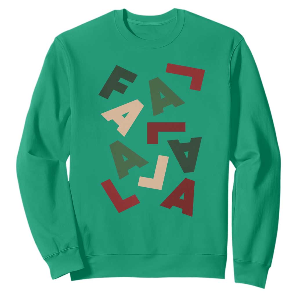 Funny Fa La La 8 Christmas Carol Holiday Sweatshirt TS11 Irish Green Print Your Wear
