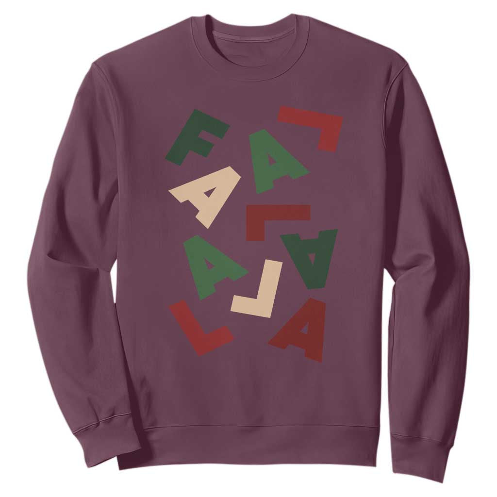 Funny Fa La La 8 Christmas Carol Holiday Sweatshirt TS11 Maroon Print Your Wear