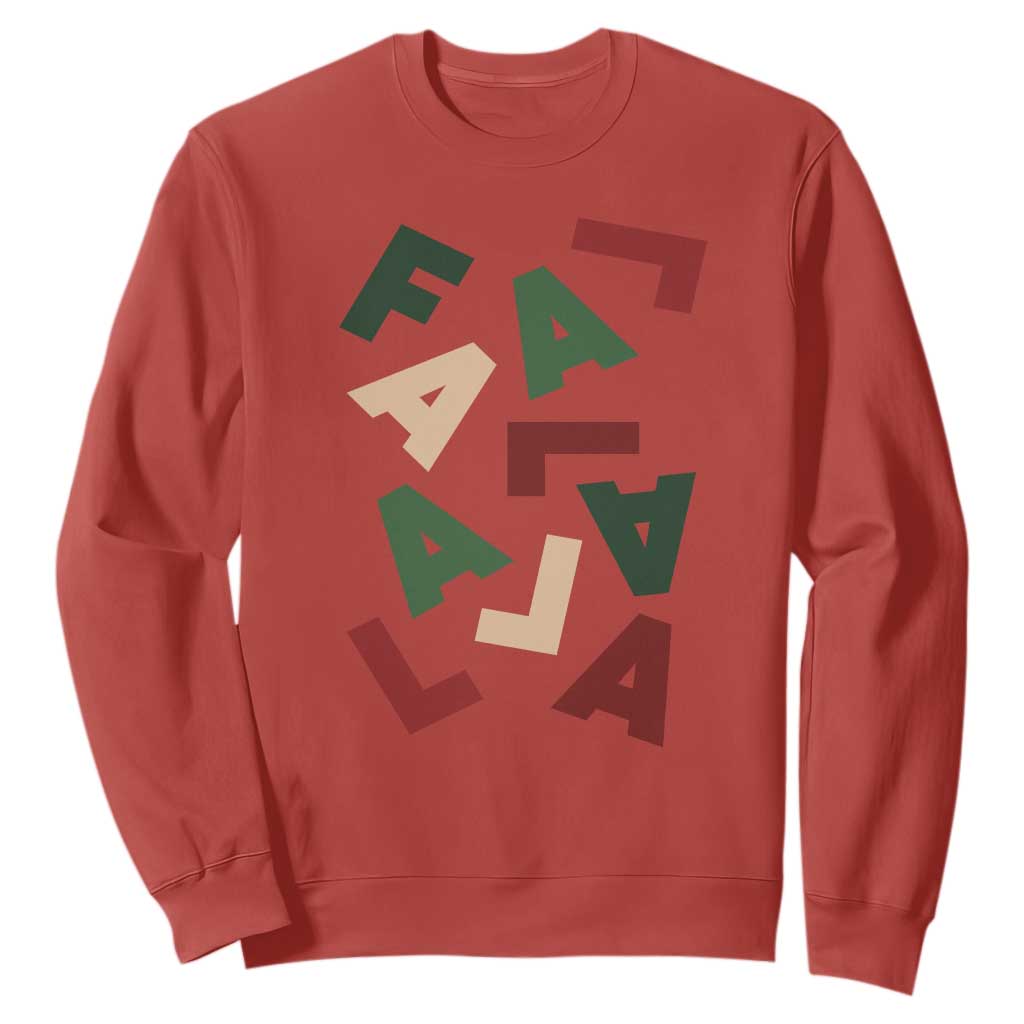Funny Fa La La 8 Christmas Carol Holiday Sweatshirt TS11 Red Print Your Wear