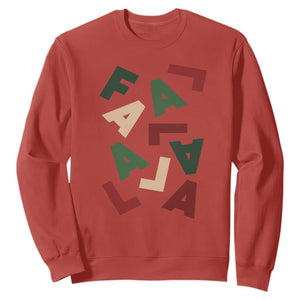 Funny Fa La La 8 Christmas Carol Holiday Sweatshirt TS11 Red Print Your Wear