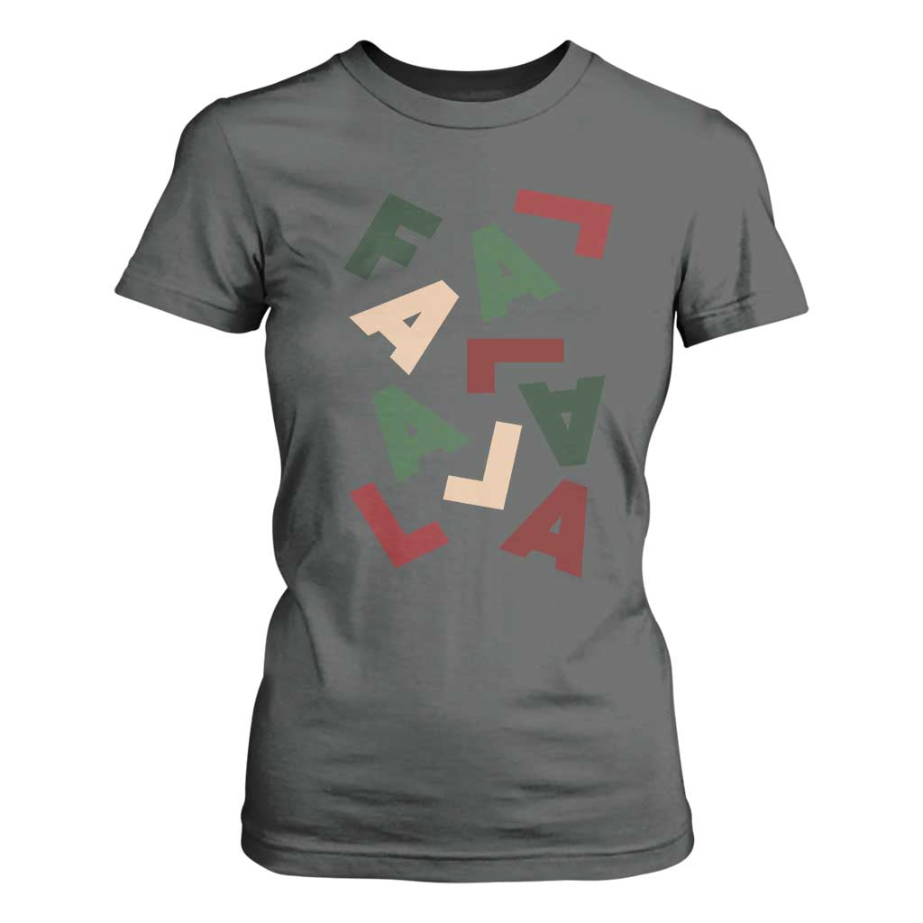 Funny Fa La La 8 Christmas Carol Holiday T Shirt For Women TS11 Dark Heather Print Your Wear