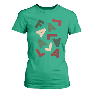 Funny Fa La La 8 Christmas Carol Holiday T Shirt For Women TS11 Irish Green Print Your Wear