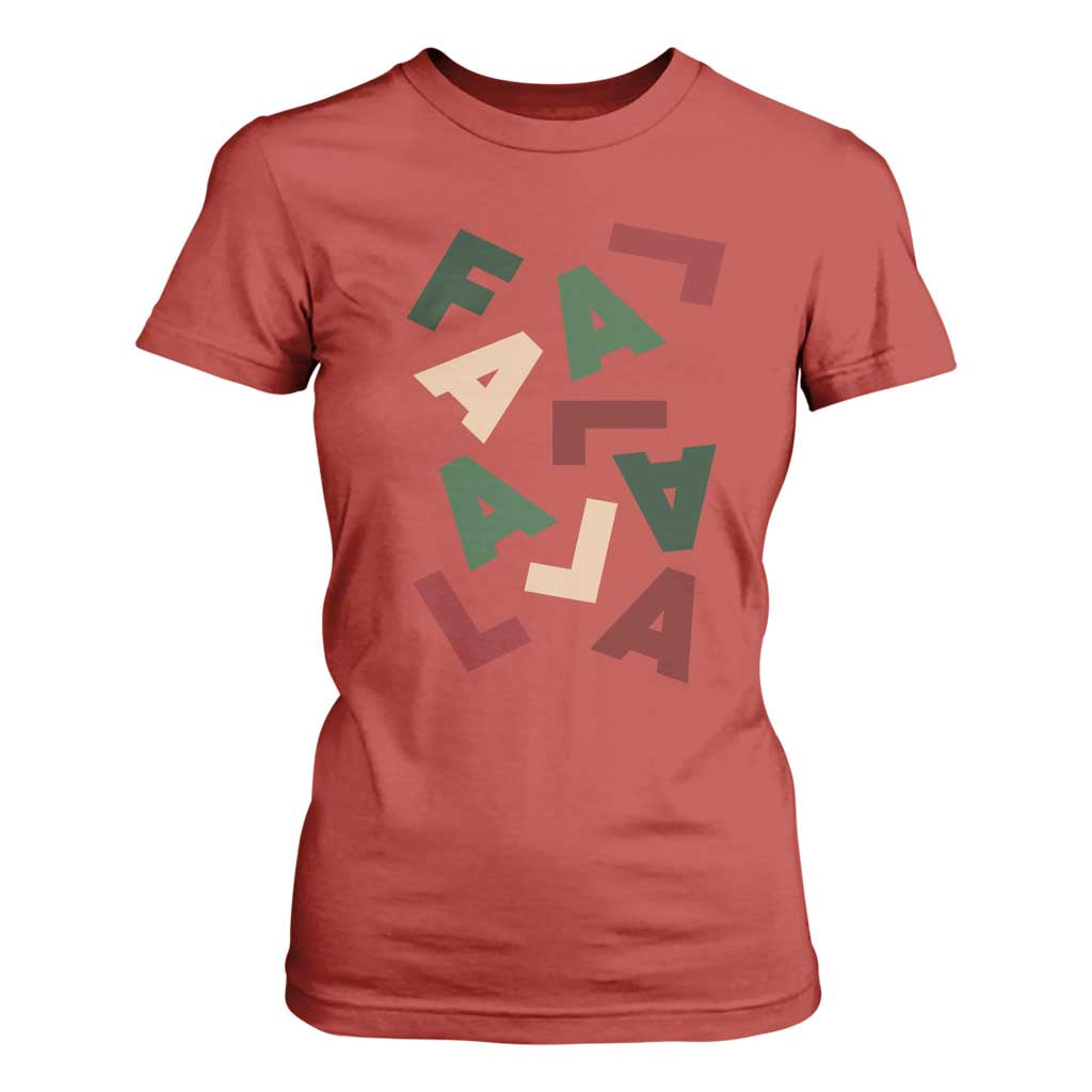 Funny Fa La La 8 Christmas Carol Holiday T Shirt For Women TS11 Red Print Your Wear