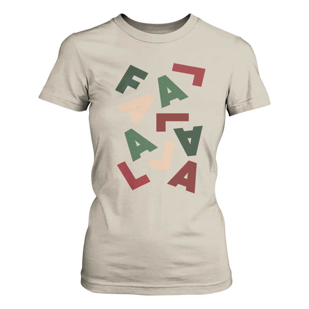 Funny Fa La La 8 Christmas Carol Holiday T Shirt For Women TS11 Sand Print Your Wear