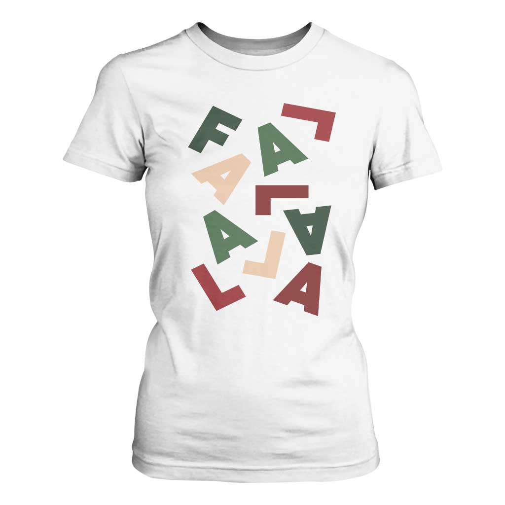Funny Fa La La 8 Christmas Carol Holiday T Shirt For Women TS11 White Print Your Wear