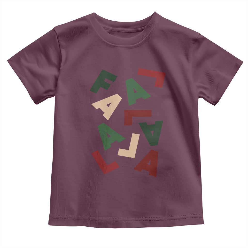 Funny Fa La La 8 Christmas Carol Holiday Toddler T Shirt TS11 Maroon Print Your Wear