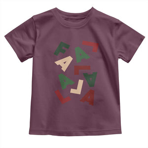 Funny Fa La La 8 Christmas Carol Holiday Toddler T Shirt TS11 Maroon Print Your Wear
