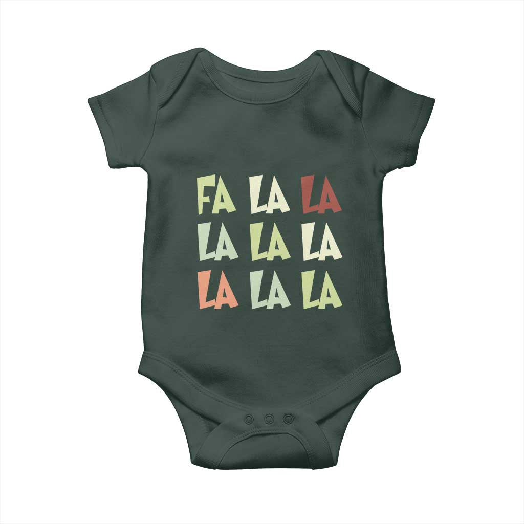 Funny Fa La La 8 Christmas Carol Song Holiday Baby Onesie TS11 Print Your Wear