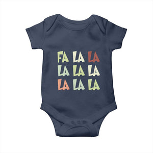 Funny Fa La La 8 Christmas Carol Song Holiday Baby Onesie TS11 Navy Print Your Wear