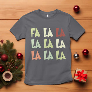 Funny Fa La La 8 Christmas Carol Song Holiday T Shirt TS11 Charcoal Print Your Wear