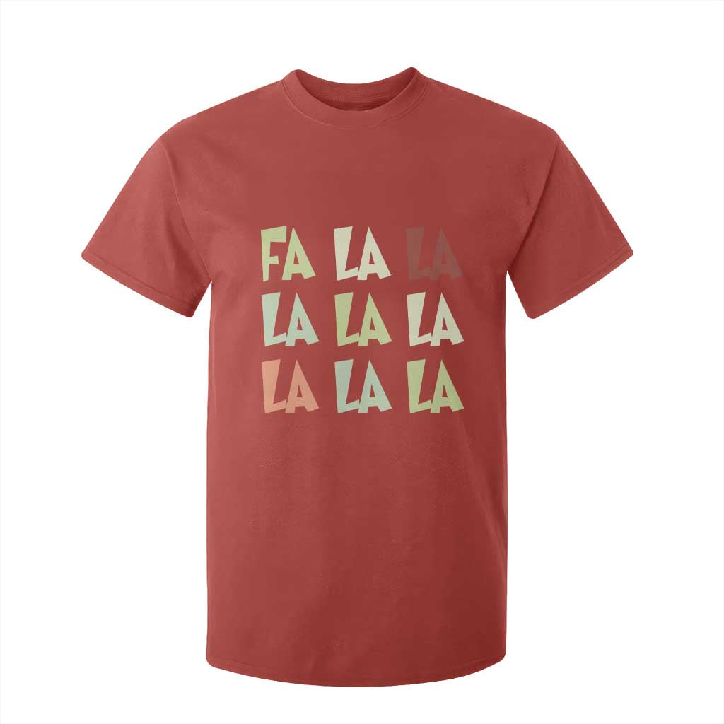 Funny Fa La La 8 Christmas Carol Song Holiday T Shirt For Kid TS11 Red Print Your Wear