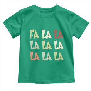 Funny Fa La La 8 Christmas Carol Song Holiday Toddler T Shirt TS11 Irish Green Print Your Wear