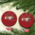 Funny Xmas Labor And Delivery Nurse Christmas Ornament We Wrap The Cutest Presents L&D Nurse TS11 Circle Red Print Your Wear