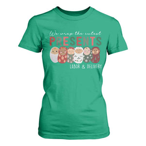 Funny Christmas Labor And Delivery Nurse T Shirt For Women We Wrap The Cutest Presents L&D Nurse TS11 Irish Green Print Your Wear