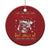 Funny Xmas Skeleton Christmas Ornament Dead Inside But Jolly AF Santa Hat TS11 Print Your Wear