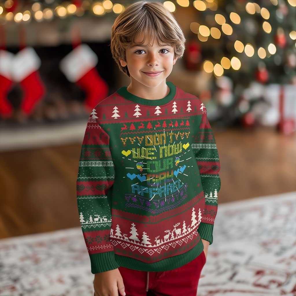 Funny LGBT Xmas Ugly Christmas Sweater Don't We Now Our Gay Apparel Rainbow Unicorn TS11 Christmas Print Your Wear