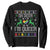 Funny LGBT Christmas Sweatshirt Oh Deer I'm Queer Rainbow LGBT Flag TS11 Black Print Your Wear
