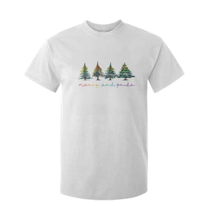 Funny Christmas LGBT T Shirt For Kid Merry And Pride Rainbow Xmas Tree TS11 White Print Your Wear