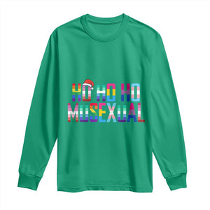Funny LGBT Christmas Long Sleeve Shirt Ho Ho Ho Mosexual LGBT Flag TS11 Irish Green Print Your Wear