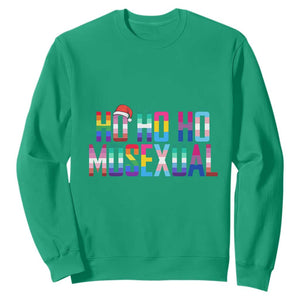 Funny LGBT Christmas Sweatshirt Ho Ho Ho Mosexual LGBT Flag TS11 Irish Green Print Your Wear