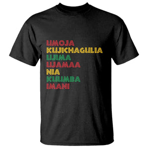 Seven Principles Of Kwanzaa African Nguzo Saba T Shirt TS11 Black Print Your Wear
