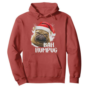 Funny Christmas Pug Dog Hoodie Bah Humpug Humbug Cute Pet TS11 Red Print Your Wear