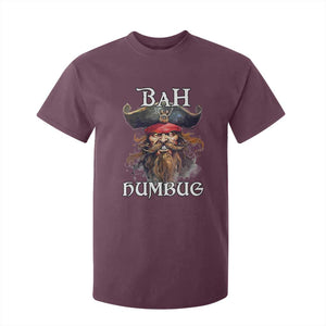 Funny Bah Humbug Christmas Pirate T Shirt For Kid TS11 Maroon Print Your Wear