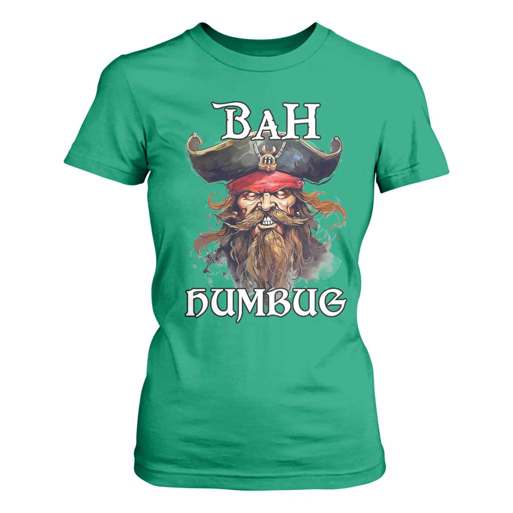 Funny Bah Humbug Christmas Pirate T Shirt For Women TS11 Irish Green Print Your Wear