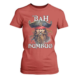 Funny Bah Humbug Christmas Pirate T Shirt For Women TS11 Red Print Your Wear