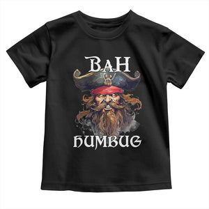 Funny Bah Humbug Christmas Pirate Toddler T Shirt TS11 Black Print Your Wear