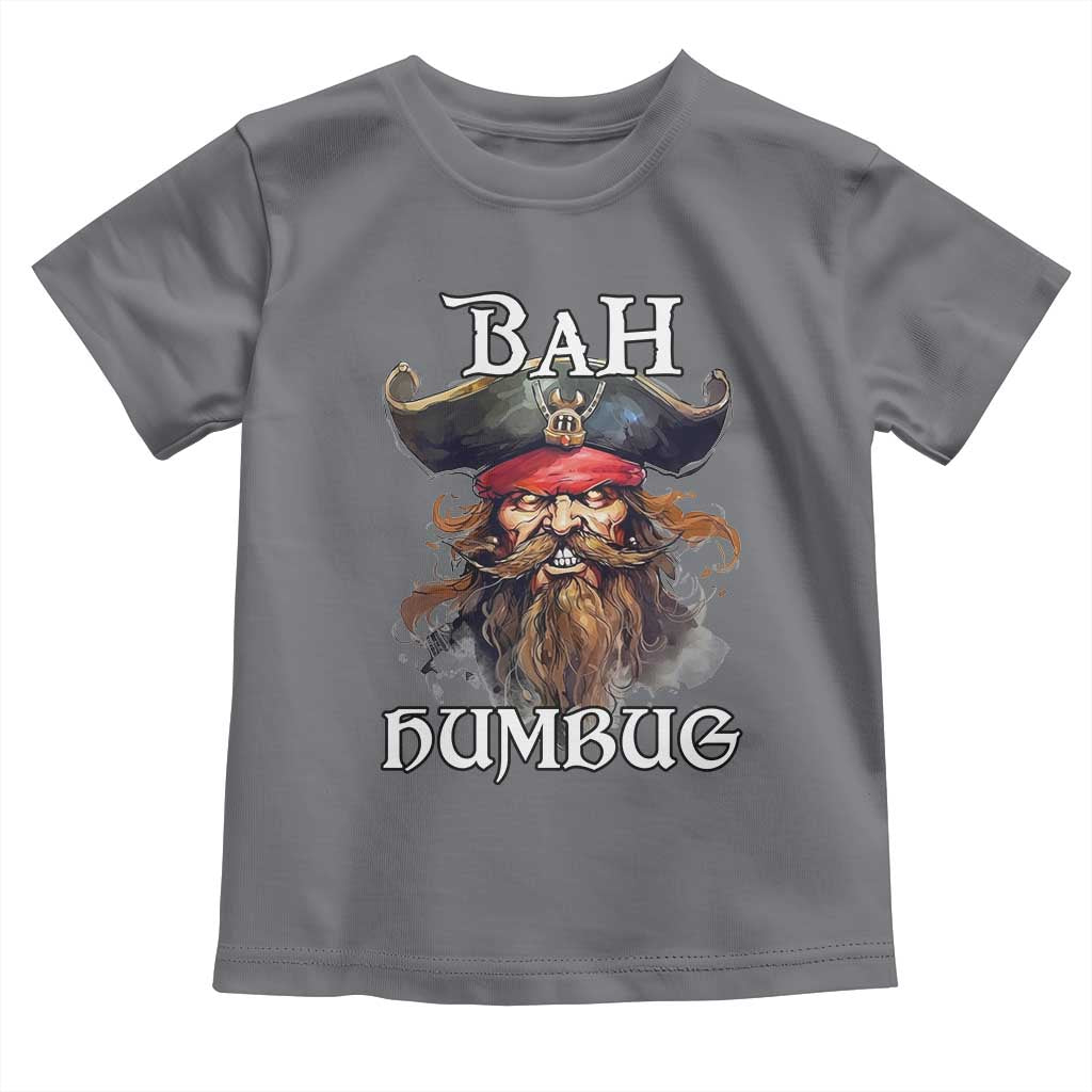 Funny Bah Humbug Christmas Pirate Toddler T Shirt TS11 Charcoal Print Your Wear