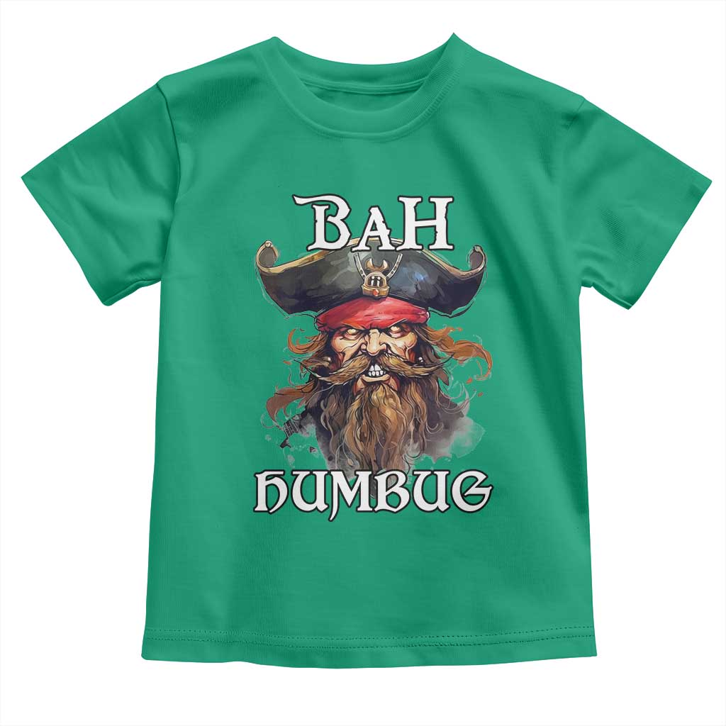 Funny Bah Humbug Christmas Pirate Toddler T Shirt TS11 Irish Green Print Your Wear