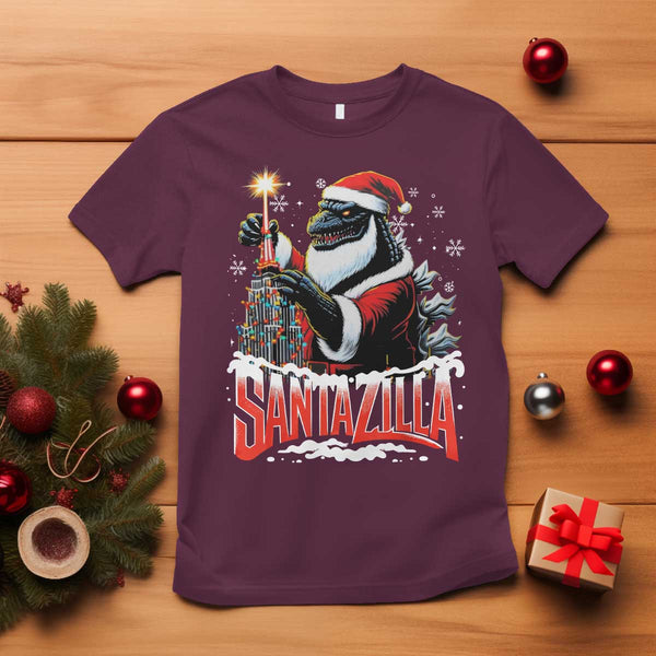 Santazilla Christmas T-Shirt main image 1