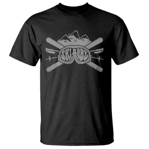 Funny Skiing T Shirt Ski Babe Goggles Snow Mountain Winter Sport TS11 Black Print Your Wear