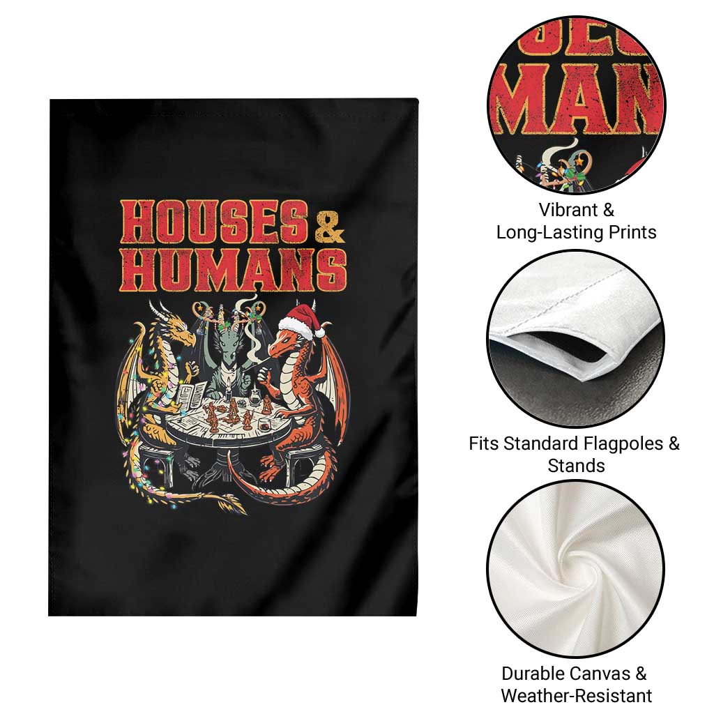 Funny Rpg Christmas Game Garden Flag Houses And Humans Tabletop Game Xmas Dragon TS11 Print Your Wear